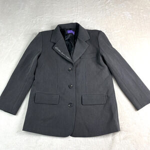 Letter from moon Womens Size M Blazer‎ Jacket Dark Gray 3 Button